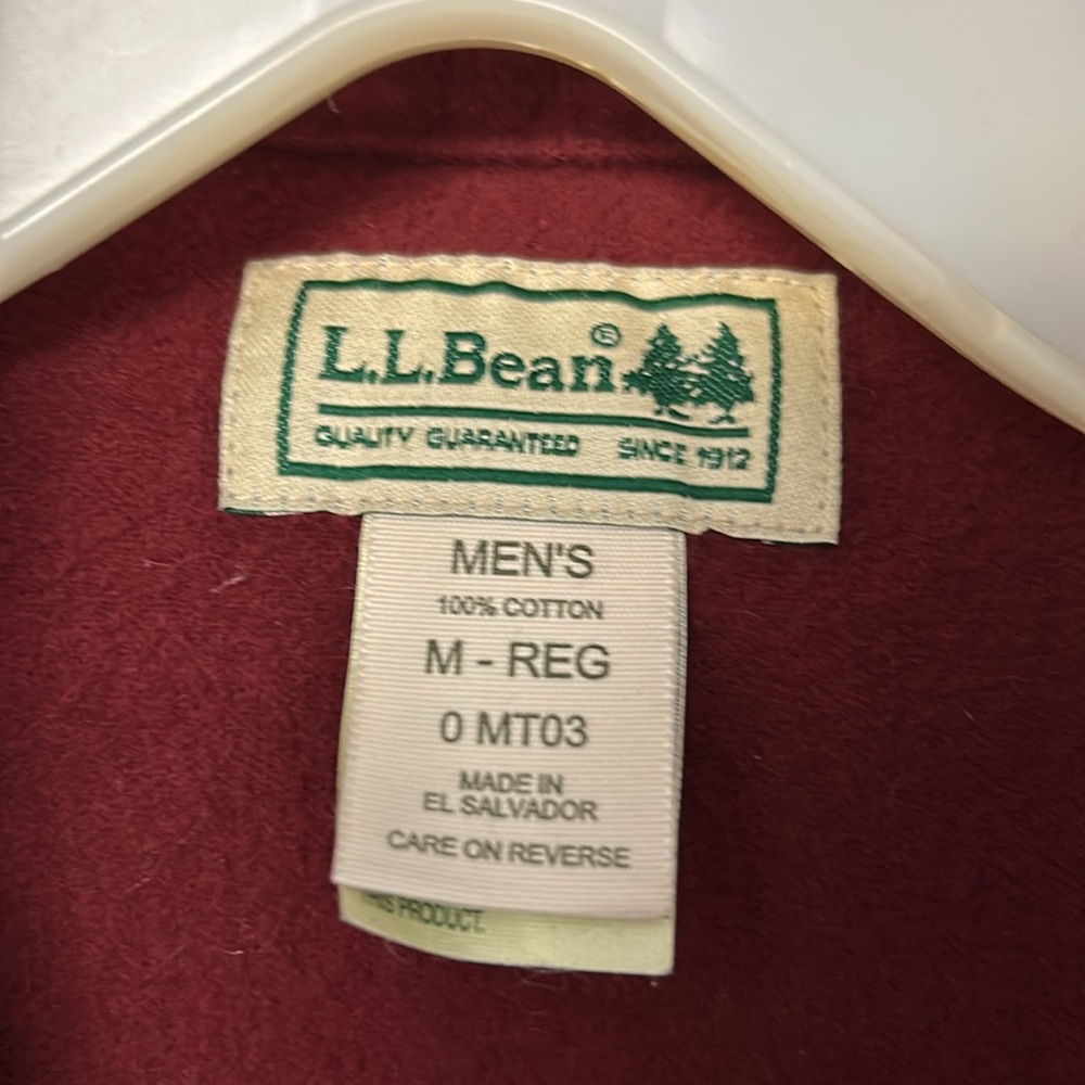 Men's Burgundy Shirt - Picture 2 of 3